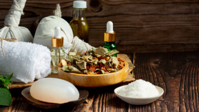 Ayurveda Clinic Herbal Oils and Natural Detox Ingredients