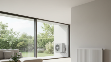 home with low-temperature radiators